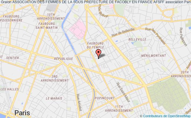 plan association Association Des Femmes De La Sous Prefecture De Facobly En France Afsff Paris