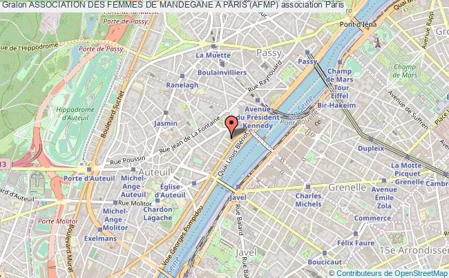 plan association Association Des Femmes De Mandegane A Paris (afmp) Paris