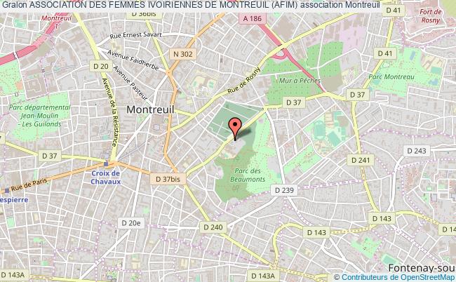 plan association Association Des Femmes Ivoiriennes De Montreuil (afim) Montreuil