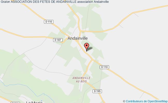 plan association Association Des Fetes De Andainville Andainville
