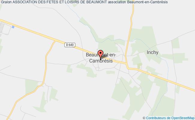 plan association Association Des Fetes Et Loisirs De Beaumont Beaumont-en-Cambrésis