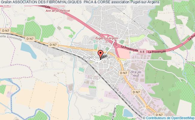 plan association Association Des Fibromyalgiques  Paca & Corse Puget-sur-Argens