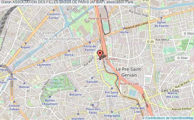 plan association Association Des Filles Bassa De Paris (afibap) Paris