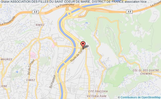 plan association Association Des Filles Du Saint Coeur De Marie, District De France Nice