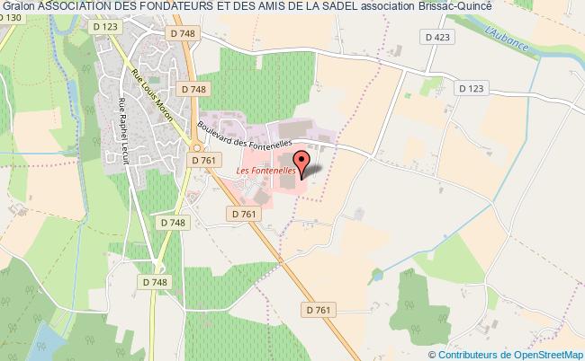 plan association Association Des Fondateurs Et Des Amis De La Sadel Brissac-Loire-Aubance