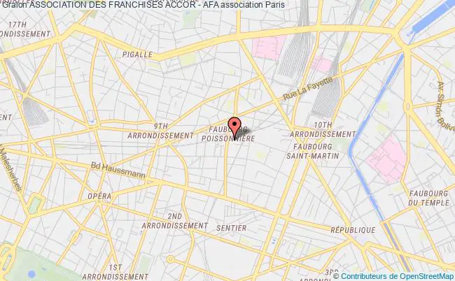 plan association Association Des Franchises Accor - Afa Paris