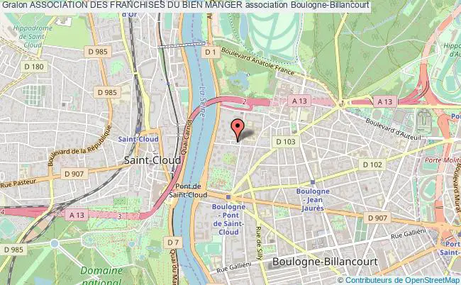 plan association Association Des Franchises Du Bien Manger Boulogne-Billancourt