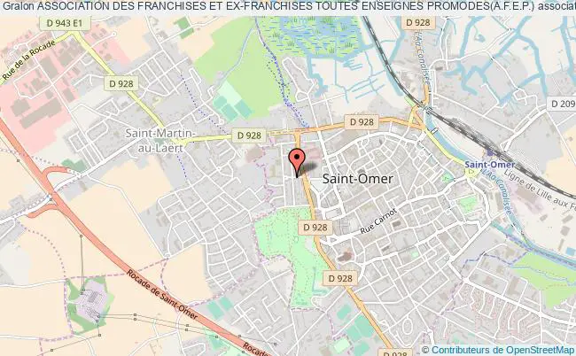 plan association Association Des Franchises Et Ex-franchises Toutes Enseignes Promodes(a.f.e.p.) Saint-Omer