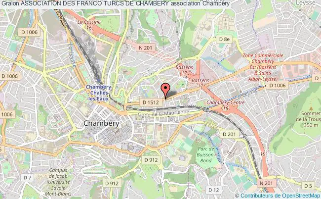 plan association Association Des Franco Turcs De Chambery Chambéry