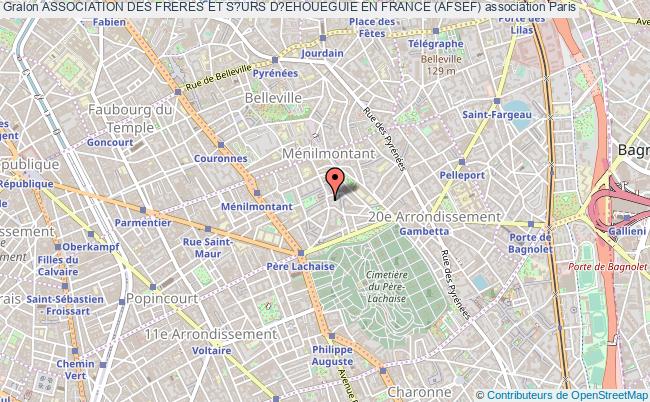 plan association Association Des Freres Et S?urs D?ehoueguie En France (afsef) Paris