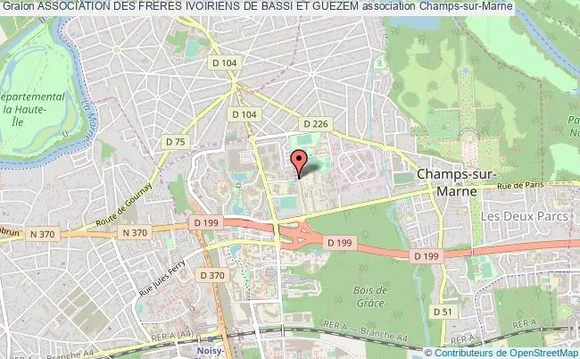 plan association Association Des Freres Ivoiriens De Bassi Et Guezem Champs-sur-Marne