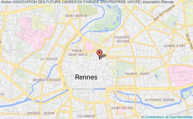 plan association Association Des Futurs Cadres En Finance D'entreprise (afcfe) Rennes