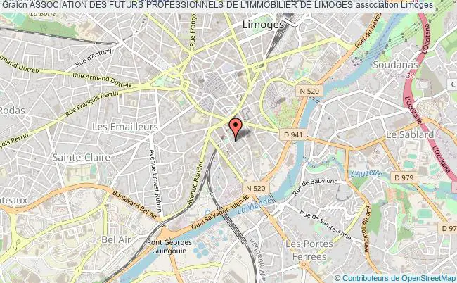 plan association Association Des Futurs Professionnels De L'immobilier De Limoges Limoges