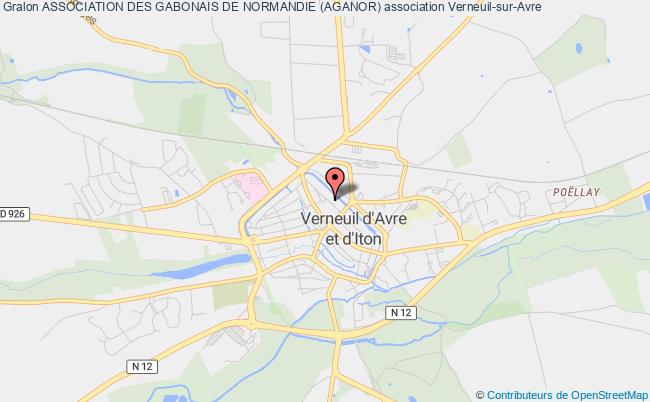 plan association Association Des Gabonais De Normandie (aganor) Verneuil d'Avre et d'Iton