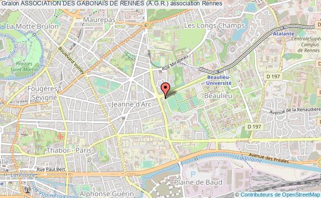 plan association Association Des Gabonais De Rennes (a.g.r.) Rennes