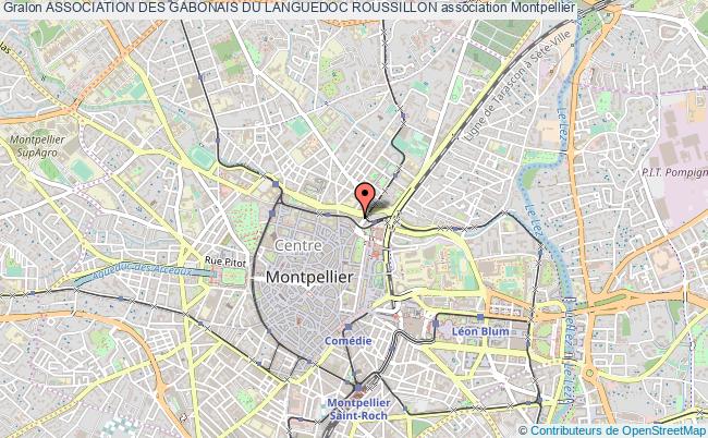 plan association Association Des Gabonais Du Languedoc Roussillon Montpellier