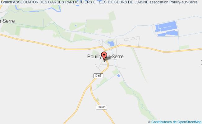 plan association Association Des Gardes Particuliers Et Des Piegeurs De L'aisne Pouilly-sur-Serre