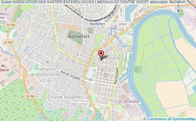 plan association Association Des Gastro-enterologues Liberaux Du Centre Ouest Rochefort