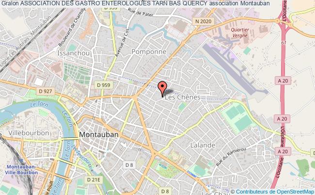 plan association Association Des Gastro Enterologues Tarn Bas Quercy Montauban