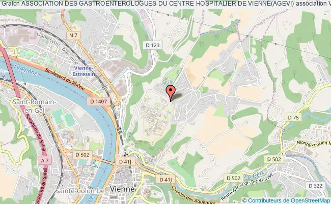 plan association Association Des Gastroenterologues Du Centre Hospitalier De Vienne(agevi) Vienne