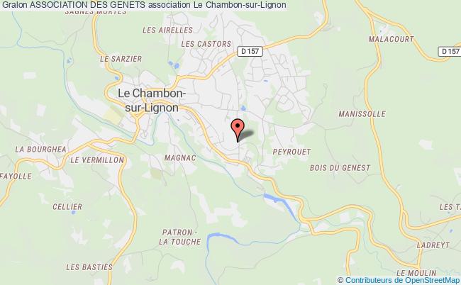 plan association Association Des Genets Le Chambon-sur-Lignon