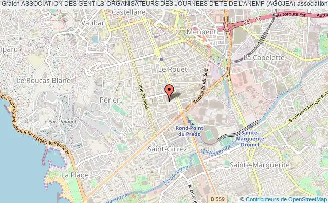 plan association Association Des Gentils Organisateurs Des Journees D'ete De L'anemf (agojea) Marseille