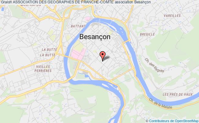 plan association Association Des Geographes De Franche-comte Besançon