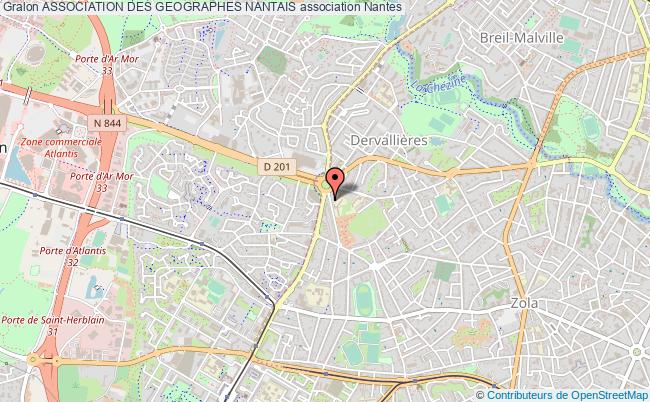 plan association Association Des Geographes Nantais Nantes Cedex