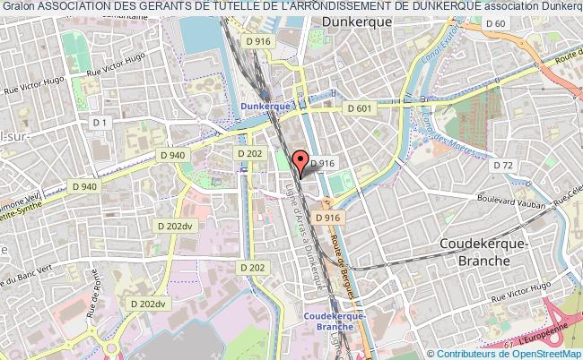 plan association Association Des Gerants De Tutelle De L'arrondissement De Dunkerque Dunkerque