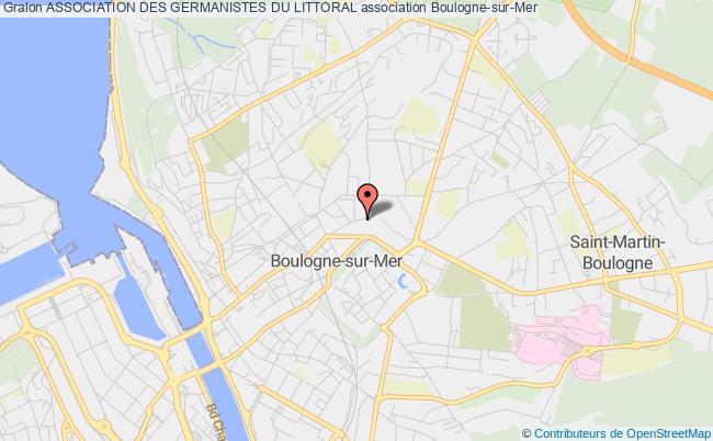 plan association Association Des Germanistes Du Littoral Boulogne-sur-Mer