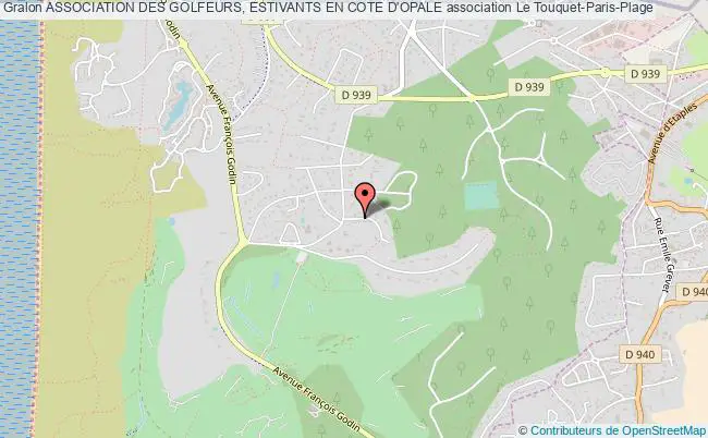 plan association Association Des Golfeurs, Estivants En Cote D'opale Le Touquet-Paris-Plage