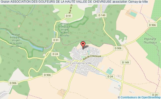 plan association Association Des Golfeurs De La Haute VallÉe De Chevreuse Cernay-la-Ville