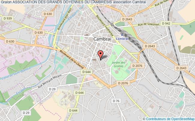 plan association Association Des Grands Doyennes Du Cambresis Cambrai