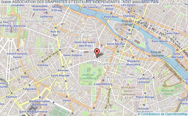 plan association Association Des Graphistes Et Editeurs Independants - Agei Paris