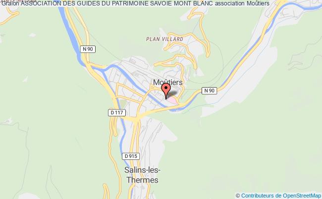 plan association Association Des Guides Du Patrimoine Savoie Mont Blanc Moûtiers