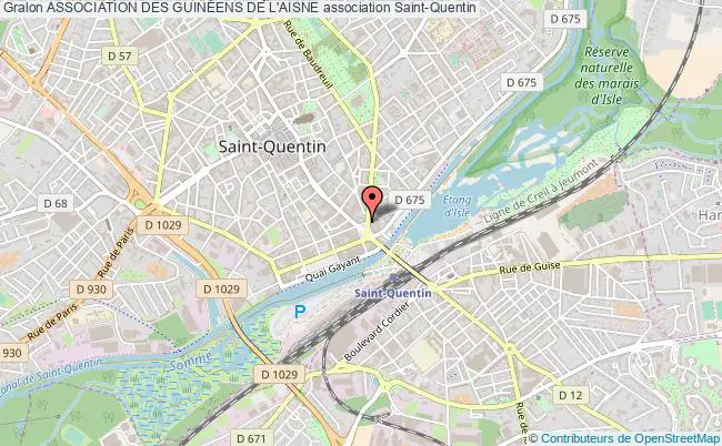 plan association Association Des GuinÉens De L'aisne Saint-Quentin