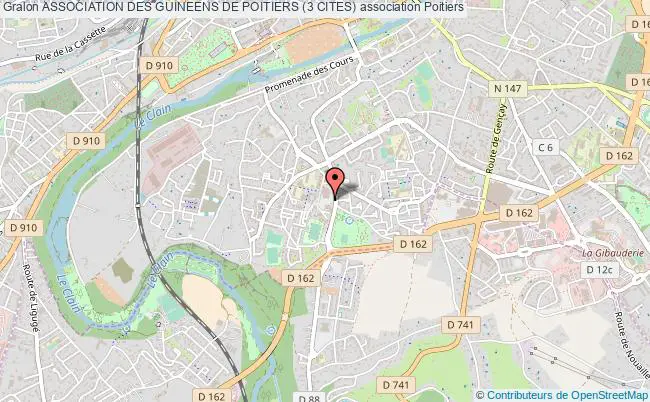 plan association Association Des Guineens De Poitiers (3 Cites) Poitiers