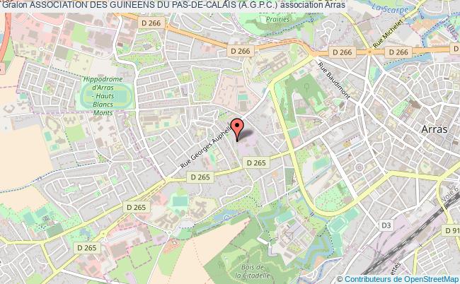 plan association Association Des Guineens Du Pas-de-calais (a.g.p.c.) Arras