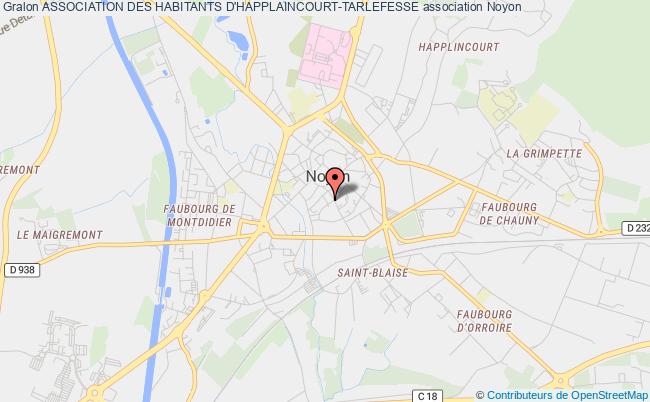 plan association Association Des Habitants D'happlaincourt-tarlefesse Noyon