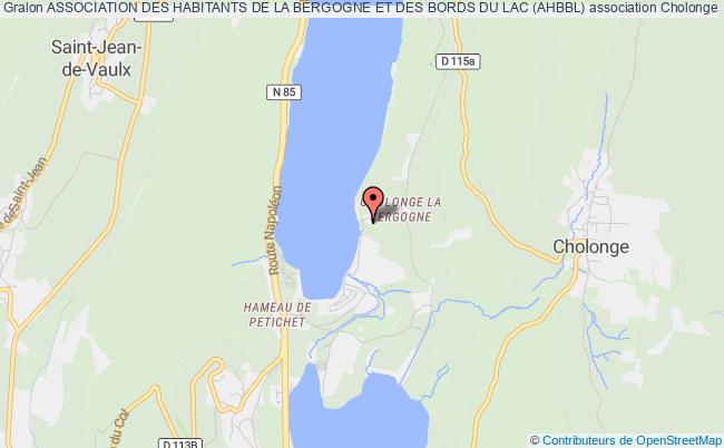 plan association Association Des Habitants De La Bergogne Et Des Bords Du Lac (ahbbl) Cholonge