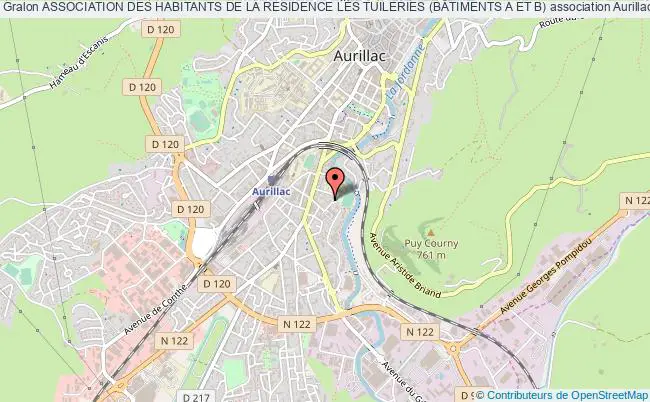 plan association Association Des Habitants De La Residence Les Tuileries (bÂtiments A Et B) Aurillac