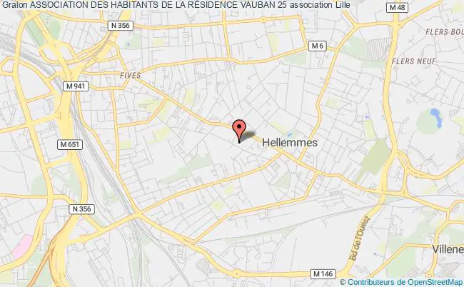 plan association Association Des Habitants De La RÉsidence Vauban 25 Lille