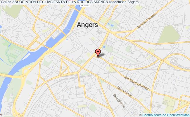 plan association Association Des Habitants De La Rue Des ArÈnes Angers