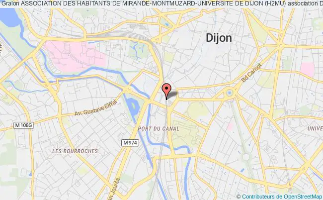 plan association Association Des Habitants De Mirande-montmuzard-universite De Dijon (h2mu) Dijon