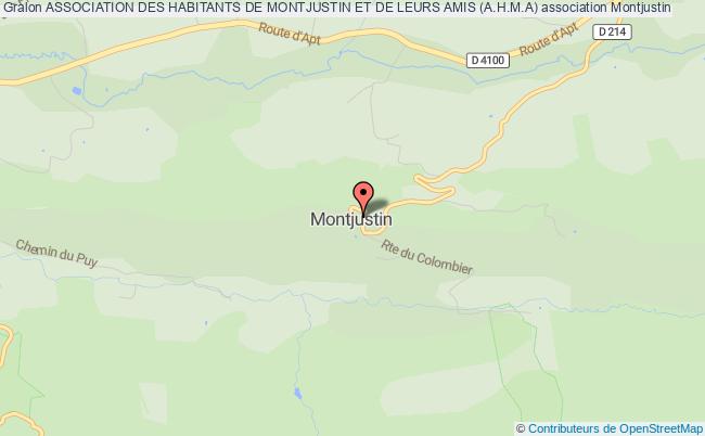 plan association Association Des Habitants De Montjustin Et De Leurs Amis (a.h.m.a) Montjustin