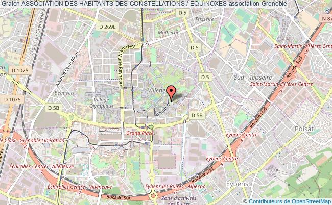 plan association Association Des Habitants Des Constellations / Equinoxes Grenoble