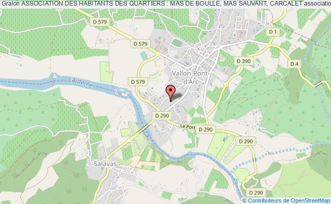 ASSOCIATION DES HABITANTS DES QUARTIERS : MAS DE BOULLE, MAS SAUVANT, CARCALET