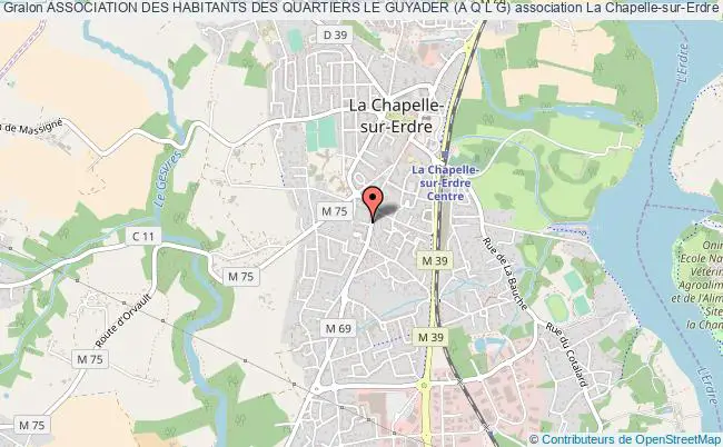 plan association Association Des Habitants Des Quartiers Le Guyader (a Q L G) La    Chapelle-sur-Erdre