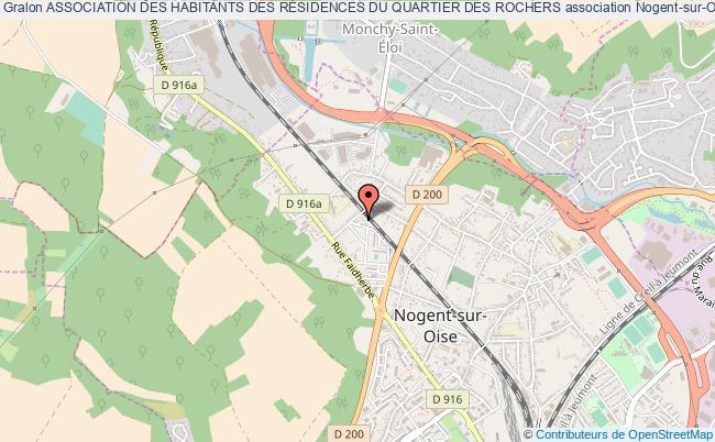 plan association Association Des Habitants Des RÉsidences Du Quartier Des Rochers Nogent-sur-Oise