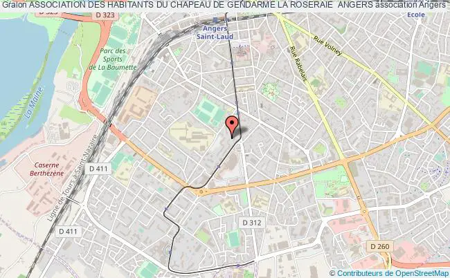 plan association Association Des Habitants Du Chapeau De Gendarme La Roseraie  Angers Angers